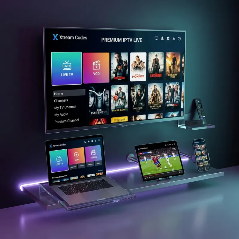 Xtream Codes IPTV compatible with Firestick, Smart TV, Android, iOS, Windows, Mac — all devices